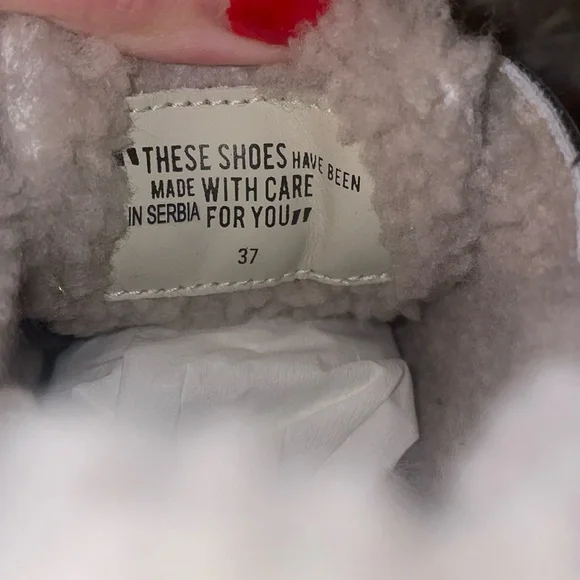 NWT VOILE BLANCHE LIPARI Charcoal Grey Fur Suede and Felt Sneakers - Picture 15 of 16